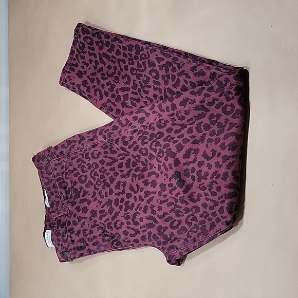 Social Standard by Sanctuary Ankle Skinny, Size 14, Burgundy & Black Leopard - Picture 5 of 14
